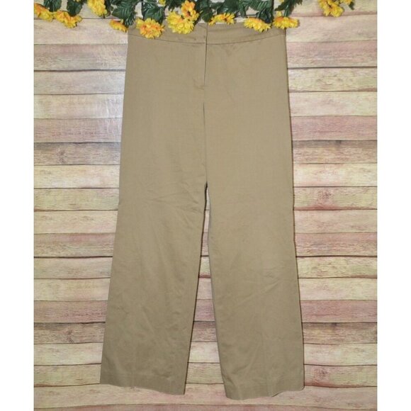 Escada Ladies Brown Straight Leg Pants Size 36 US Size 6 Stretch Classic - Picture 1 of 7